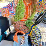 Anneliese | Einzigartige Bluse Colorata mit Look tropisch