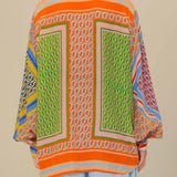 Anneliese | Einzigartige Bluse Colorata mit Look tropisch
