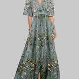 Mathilda | Elegants Set Maxi Midikleid Glamour für die Küste