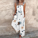 Bequeme bedruckte Latzhose