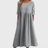 Božena - Weites Baumwollkleid