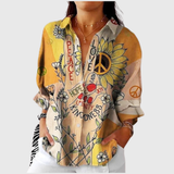 Senta | Leichte farbenfrohe Bluse mit Print