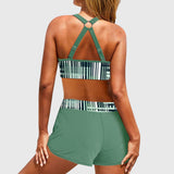Charlotte | Gestreifter High-Waist-Bikini