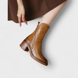 Carina | Leder-Stiefeletten