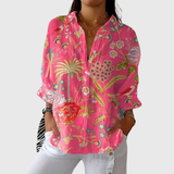 Yvonne | Leichte farbenfrohe Bluse mit Print