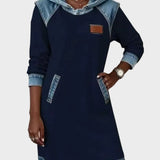 Irena - Denim-Kleid mit Kapuze