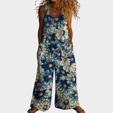 Ruthild | Fließender bedruckter Jumpsuit