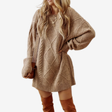 Astra™ Strickpullover mit Zopfmuster