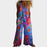 Janna | Fließender bedruckter Jumpsuit