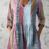 Rosemarie | Lange Bluse mit V-Ausschnitt