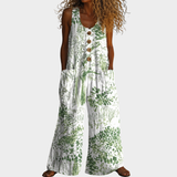 Irmtraud | Fließender bedruckter Jumpsuit