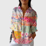 Ramona | Leichte farbenfrohe Bluse mit Print