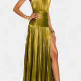 Marlies | Kleid Halter Aperto sulla Schiena Metallico
