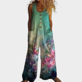 Erna | Fließender bedruckter Jumpsuit