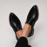 Hilde | Schwarzer Patchwork-Loafer