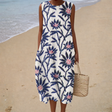 Bequemes ärmelloses Sommerkleid