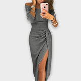 Lena - Elegantes Kleid mit schulterfreien Trägern