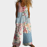 Heiderose | Fließender bedruckter Jumpsuit