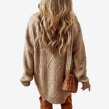 Astra™ Strickpullover mit Zopfmuster