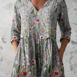 Josephine | Lange Bluse mit V-Ausschnitt
