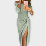 Lena - Elegantes Kleid mit schulterfreien Trägern