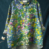 Ida | Legere Damenbluse im floralen Vintage-Stil
