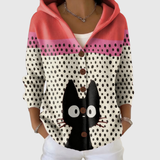 Theresa | Bequemer Strickcardigan mit Kapuze