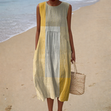 Bequemes ärmelloses Sommerkleid