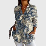 Madita | Leichte farbenfrohe Bluse mit Print