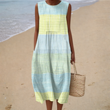 Bequemes ärmelloses Sommerkleid