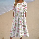 Fließendes langes Kleid – chic und bequem