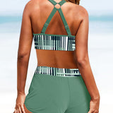 Magdalena | Gerippter High-Waist-Bikini