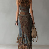 Lina | Maxikleid mit Blumenmuster Vintage