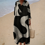 Figurschmeichelndes Sommerkleid mit Print