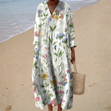 Figurschmeichelndes Sommerkleid mit Print