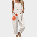 Bequeme bedruckte Latzhose