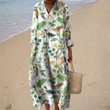 Figurschmeichelndes Sommerkleid mit Print