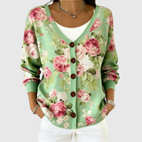 Rose | Bequemer Strickcardigan mit Knöpfen