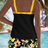 Rose | Eleganter zweiteiliger Tankini