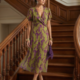 Natalia - Midi-Kleid mit Blumenmuster