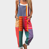 Bequeme bedruckte Latzhose