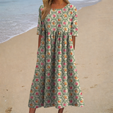Fließendes langes Kleid – chic und bequem