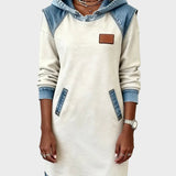 Irena - Denim-Kleid mit Kapuze