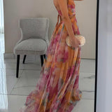 Antonia | Maxikleid Blumenprint mit V-Ausschnitt