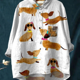 Lotte | Legeres T-Shirt mit Hundekunst
