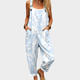 Bequeme bedruckte Latzhose