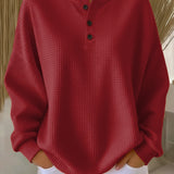 Michaela – Eleganter Damenpullover mit Knöpfen