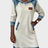 Irena - Denim-Kleid mit Kapuze