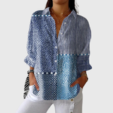Margit | Leichte farbenfrohe Bluse mit Print