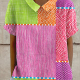Mia-Lotte | Farbenfrohe Patchwork-Bluse